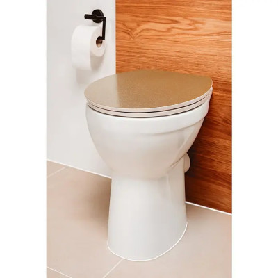 WC sedátko Golden Glitter, duroplast, zlatá/bílá, s tlumeným zavíráním - A WC sedátko Golden Glitter, duroplast, zlatá/bílá, s tlumeným zavíráním - A
